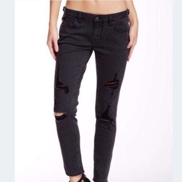 Vigoss Denim - NWT VIGOSS THOMPSON BLACK DESTROYED DENIM